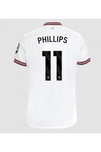 West Ham United Kalvin Phillips #11 Jalkapallovaatteet Vieraspaita 2023-24 Lyhythihainen